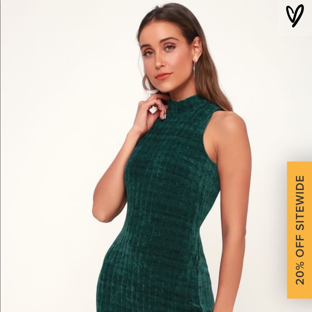 Lulus Emerald Green Sweater Dress